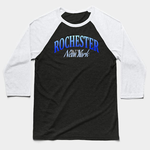 City Pride: Rochester, New York Baseball T-Shirt by Naves